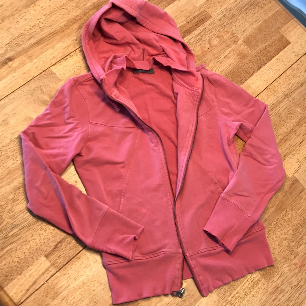 Pink zip up hoodie
